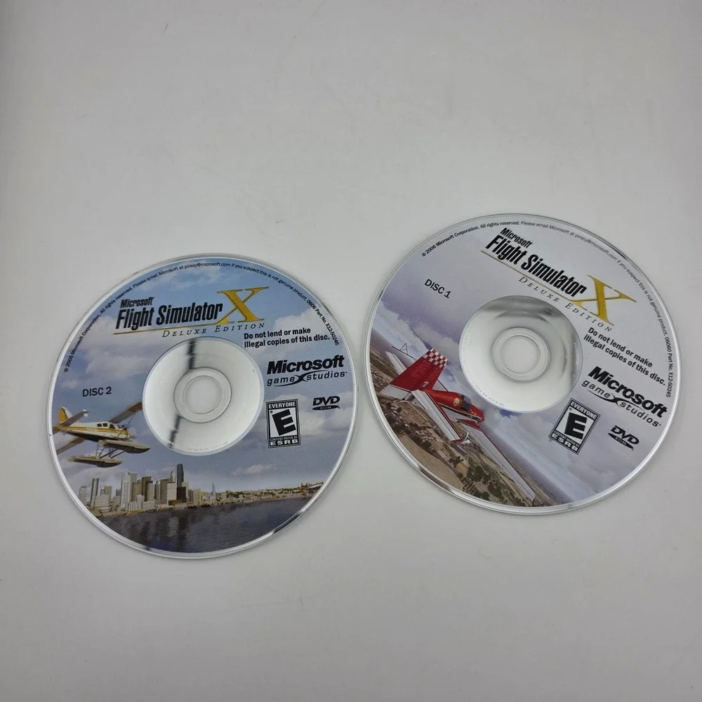 Microsoft Flight‎ Simulator X Deluxe Edition PC DVD Windows Gold Good Nostalgia